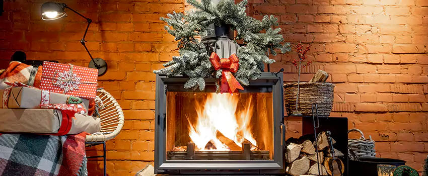 Travis Industries Linear Gas Fireplace Installation in Manorville, New York