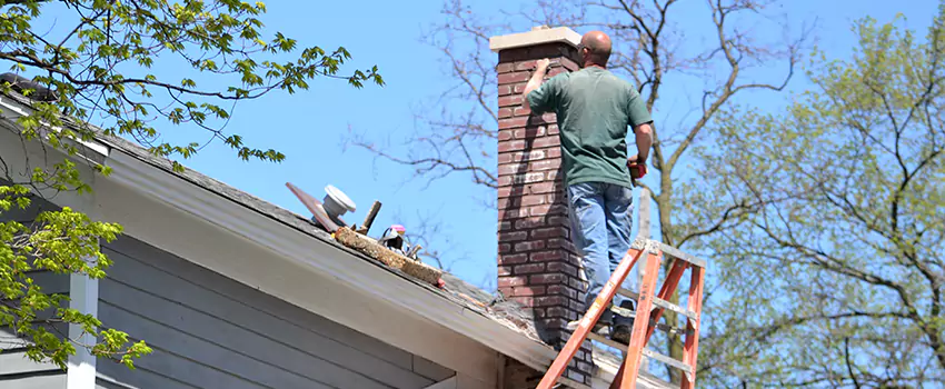 Vinyl and PVC Chimney Flashing Installation in Manorville, NY