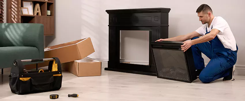 Old Rusted Metal Fireplace Repair And Replacement in Manorville, NY