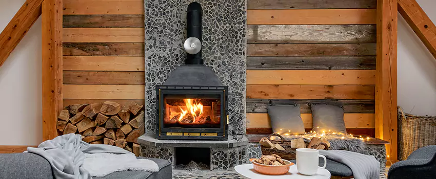Thelin Hearth Products Direct Vent Gas Stove Fireplace Inspection in Manorville, New York